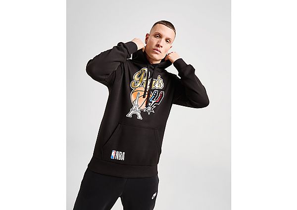 New Era NBA San Antonio Spurs Paris Games 2025 Hoodie Black