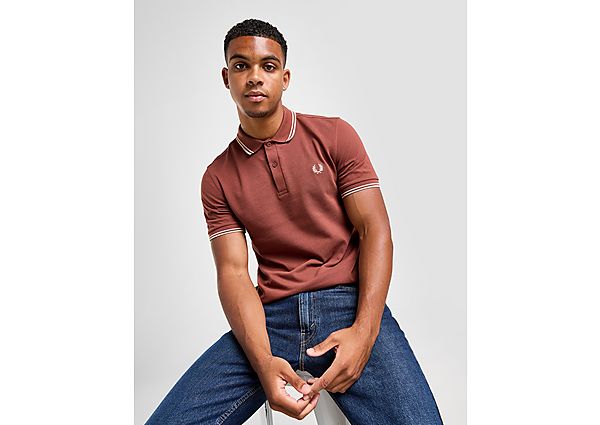 Fred Perry Twin Tipped Polo Shirt Brown