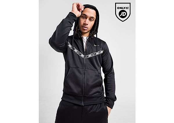 Nike Tape Polyknit Full Zip Hoodie Black