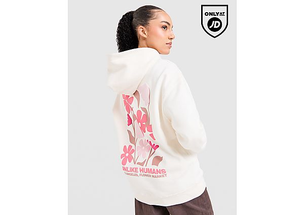 Unlike Humans Flower Overhead Hoodie