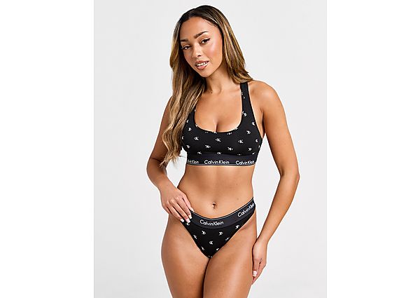 Calvin Klein Underwear All Over Print Thong Black