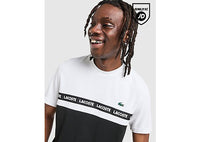 Lacoste Croc Colour Block Tape T-Shirt white