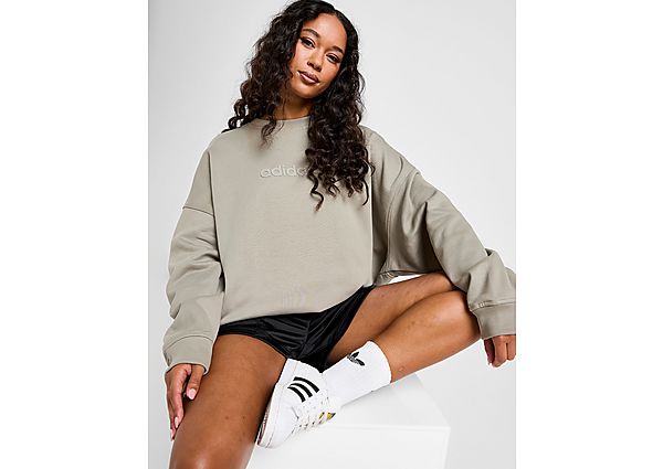 adidas Originals Essential Linear Oversized Crew Sweatshirt