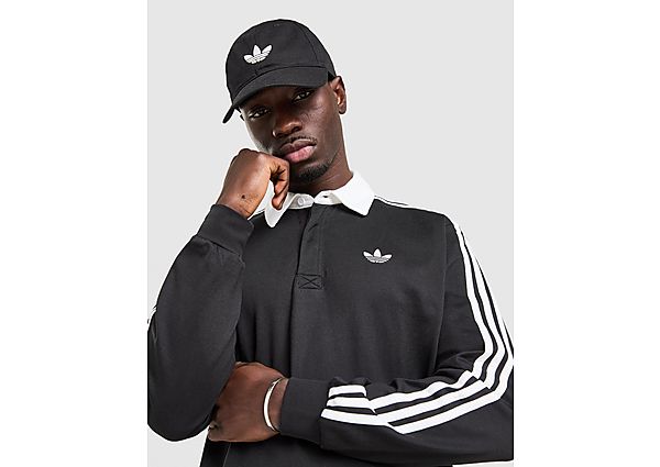 adidas Originals 3-Stripes Rugby Long Sleeve Polo Shirt