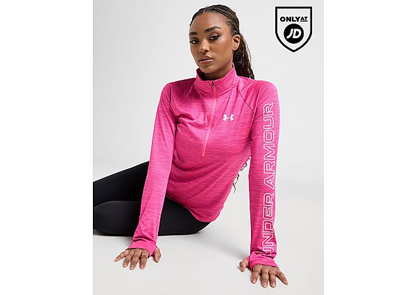 Under Armour Tech Vent 1/4 Zip Top pink