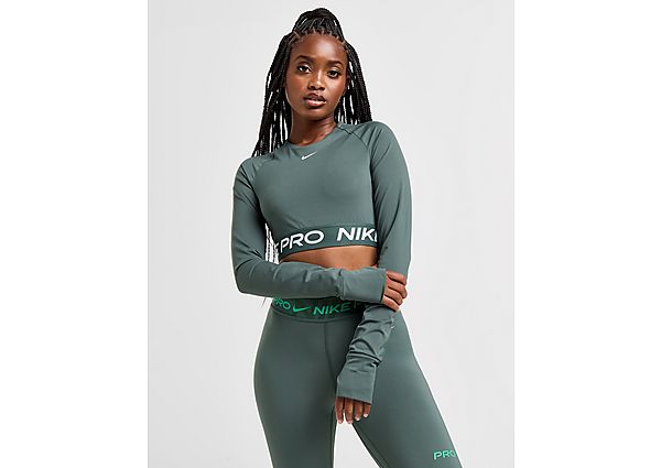 Nike Training Pro Long Sleeve Crop Top