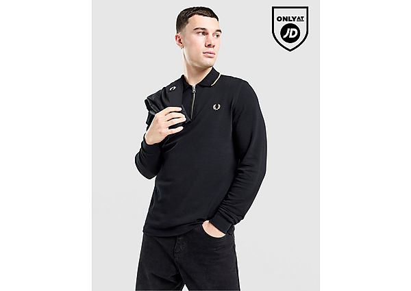 Fred Perry Long Sleeve Zip Polo Shirt