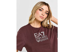 EA7 Emporio Armani Box Logo Boyfriend T Brown