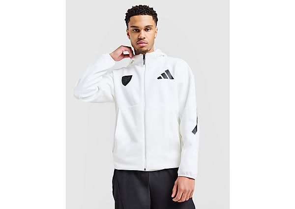 Adidas Wales Z.N.E. Full Zip Hoodie White