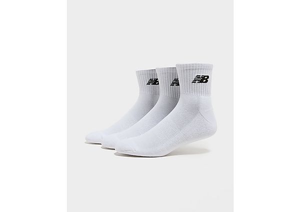 New Balance 3Pack Everyday Quarter Socks White