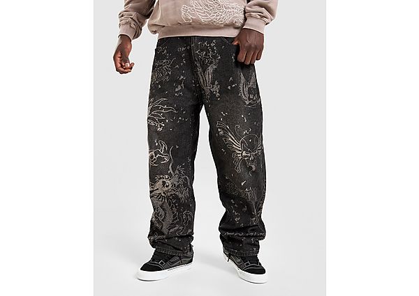 Ed Hardy Dragon All Over Print Jeans