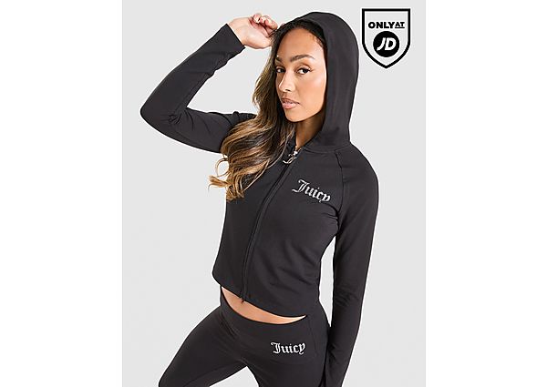 JUICY COUTURE Logo Jersey Full Zip Hoodie