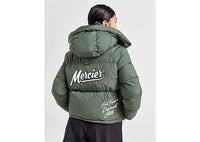 MERCIER Badge Cropped Puffer Jacket green