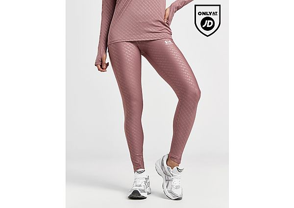 Under Armour Embossed All Over Print Tights Brown