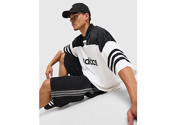 adidas Originals Adicolor Oversized Football Jersey white