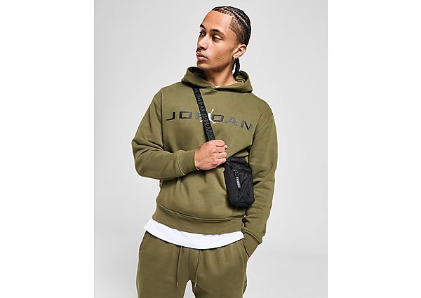 Jordan Stretch Graphic Hoodie Medium Olive