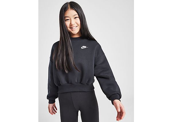 Nike Girls\' Club Crop Crew Sweatshirt Junior