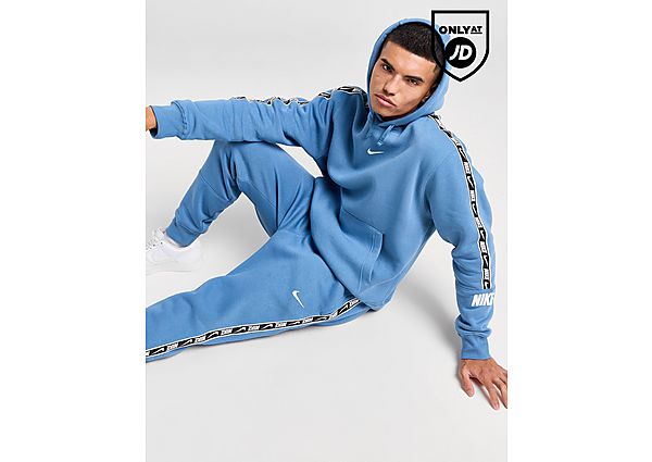 Nike Tape Fleece Hoodie Blue