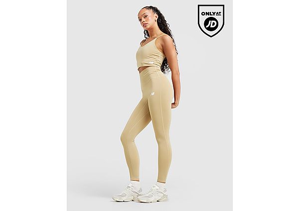 New Balance Essential Logo Leggings Brown