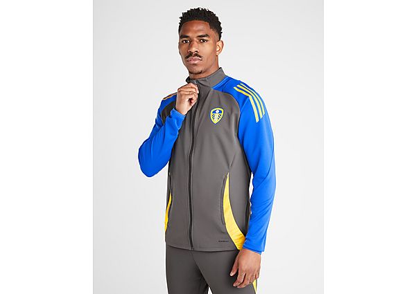 Adidas Leeds United Fc Training Full Zip Jacket Grey