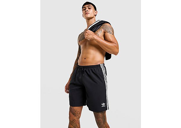 adidas Originals Adicolor 3-Stripes 8\\" Swim Shorts