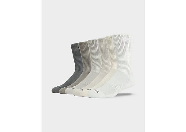 Nike 6-Pack Everyday Cushioned Training Crew Socks - Multi Coloured, Multi Coloured