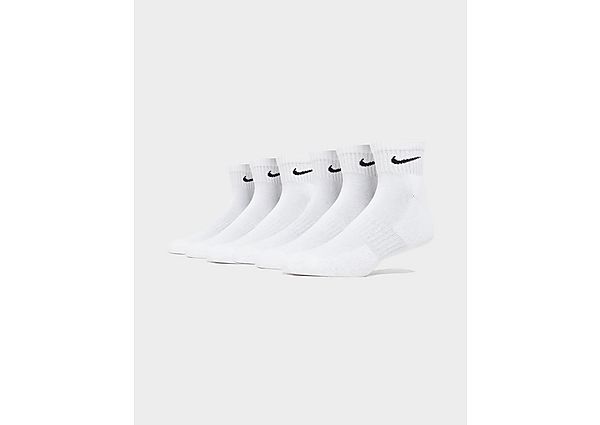 Nike 6Pack Everyday Cushioned Ankle Socks WHITE