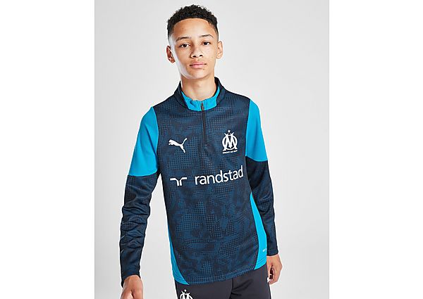 PUMA Olympique Marseille 1/4 Zip Training Top Junior