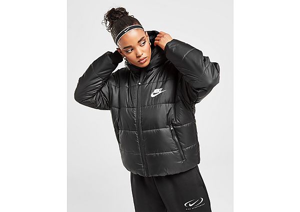 Nike Swoosh Padded Jacket Black Black White