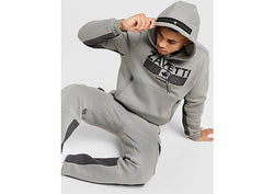 Zavetti Canada Ovello Chevron Hoodie Grey