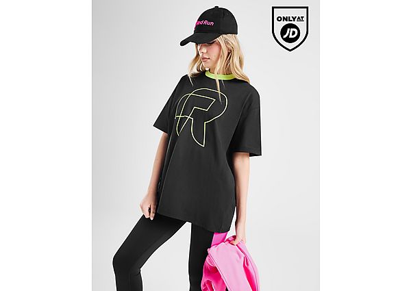 Red Run Activewear Twin Flame Oversized T-Shirt
