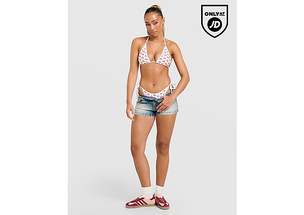 Unlike Humans Cherry Charm Bikini Top