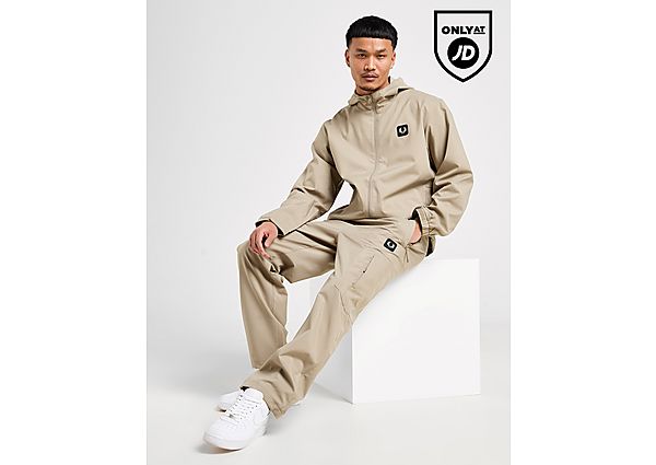 Fred Perry Badge Tech Cargo Pants Grey