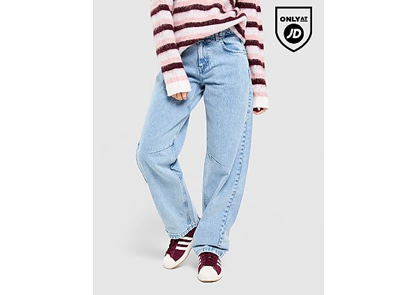 Unlike Humans Mid-Rise Barrel Jeans