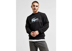 Lacoste Croc Logo Crew Sweatshirt Black