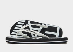 EA7 Emporio Armani Logo FlipFlops Black