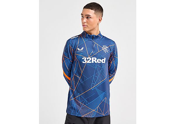 Castore Rangers FC Matchday 1 4 Zip Top Blue