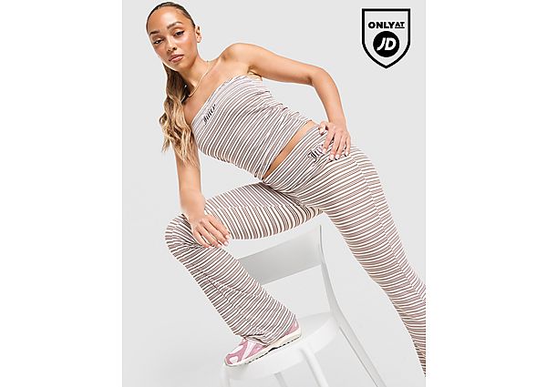 JUICY COUTURE Stripe Logo Bandeau Top