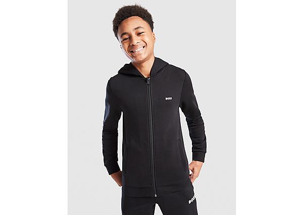 BOSS Small Logo Full Zip Fleece Hoodie Junior