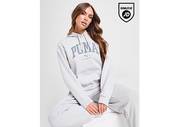 PUMA Squad Logo Hoodie Grey