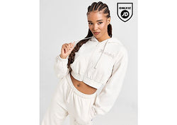 Hoodrich Tagra Crop Hoodie White