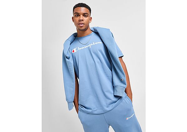 Champion Large Logo T-Shirt Blue