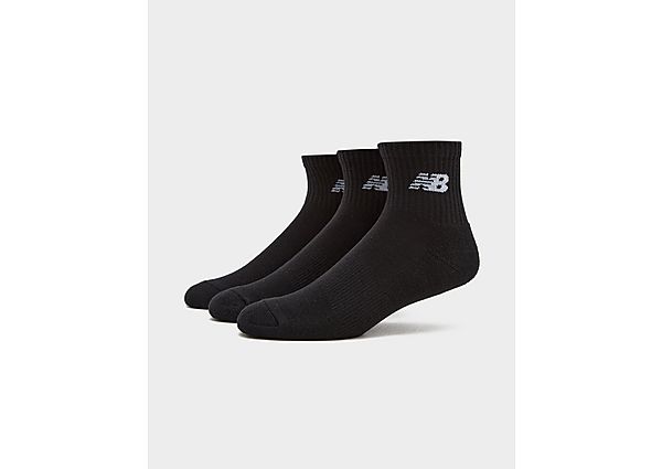 New Balance 3Pack Everyday Quarter Socks Black