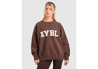 AYBL Varsity Knitted Crew Sweatshirt brown