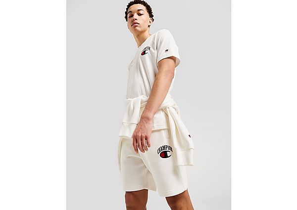 Champion Logo Shorts White