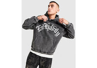 Ed Hardy Acid Wash Denim Hoodie