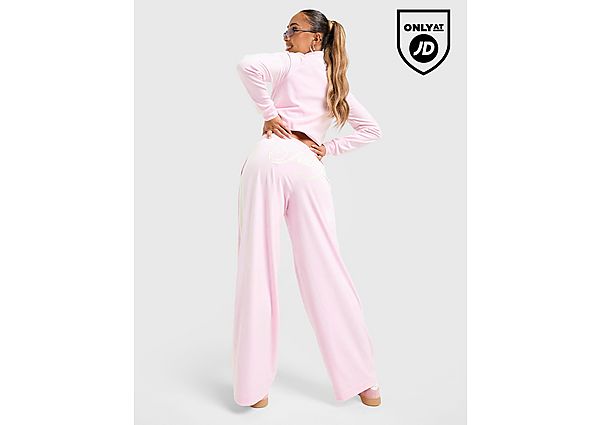 JUICY COUTURE Script Velour Wide Track Pants