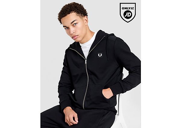 Fred Perry Badge Full Zip Panel Hoodie
