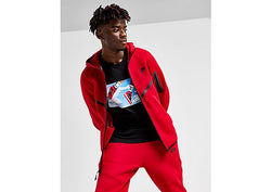 Nike Tech Fleece Full Zip Hoodie Red