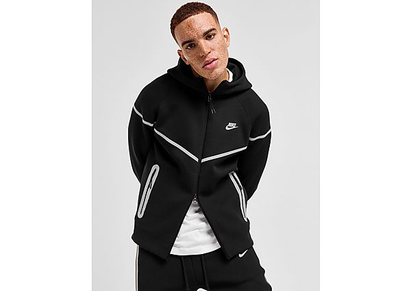 Nike Tech Fleece Reflective Full Zip Hoodie Black